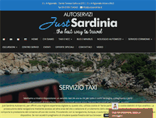 Tablet Screenshot of justsardinia.it